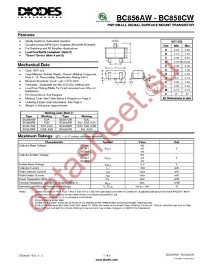 BC856AW-7-F datasheet  